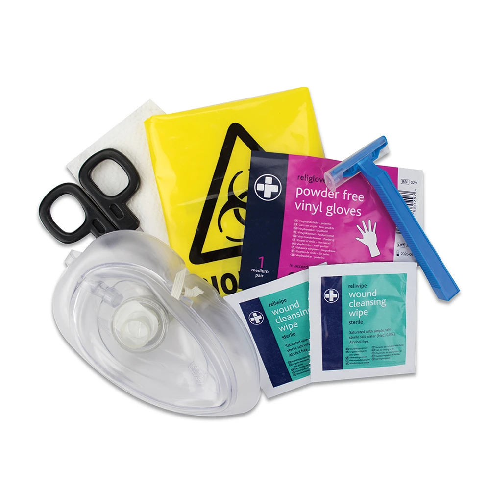 British Red Cross AED Prep Kit Items