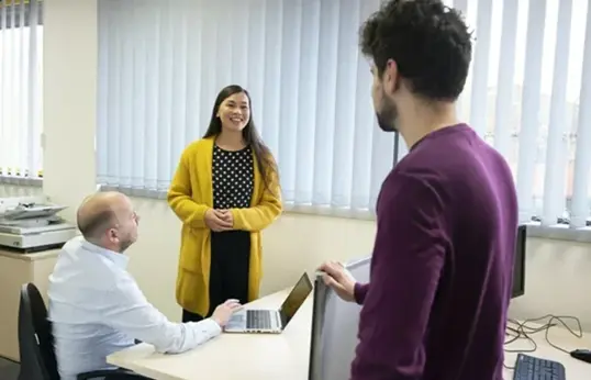 Positive Employees In The Office Blog Page