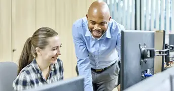 Employees Working Together Positively Listing Page